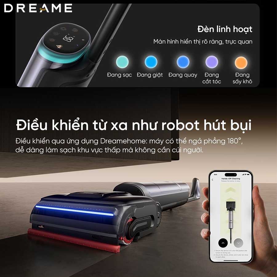 Máy hút bụi lau sàn Dreame H16 Pro Steam