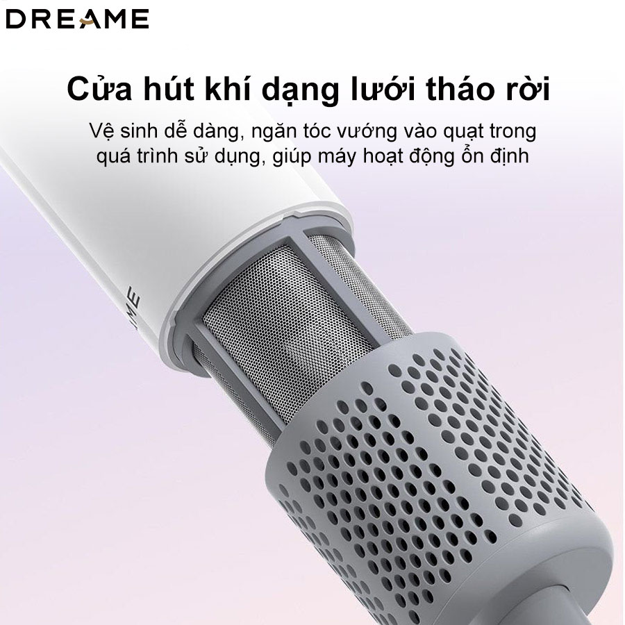 Cửa hút khí tháo rời máy sấy tóc Dreame Hair Mini dễ vệ sinh