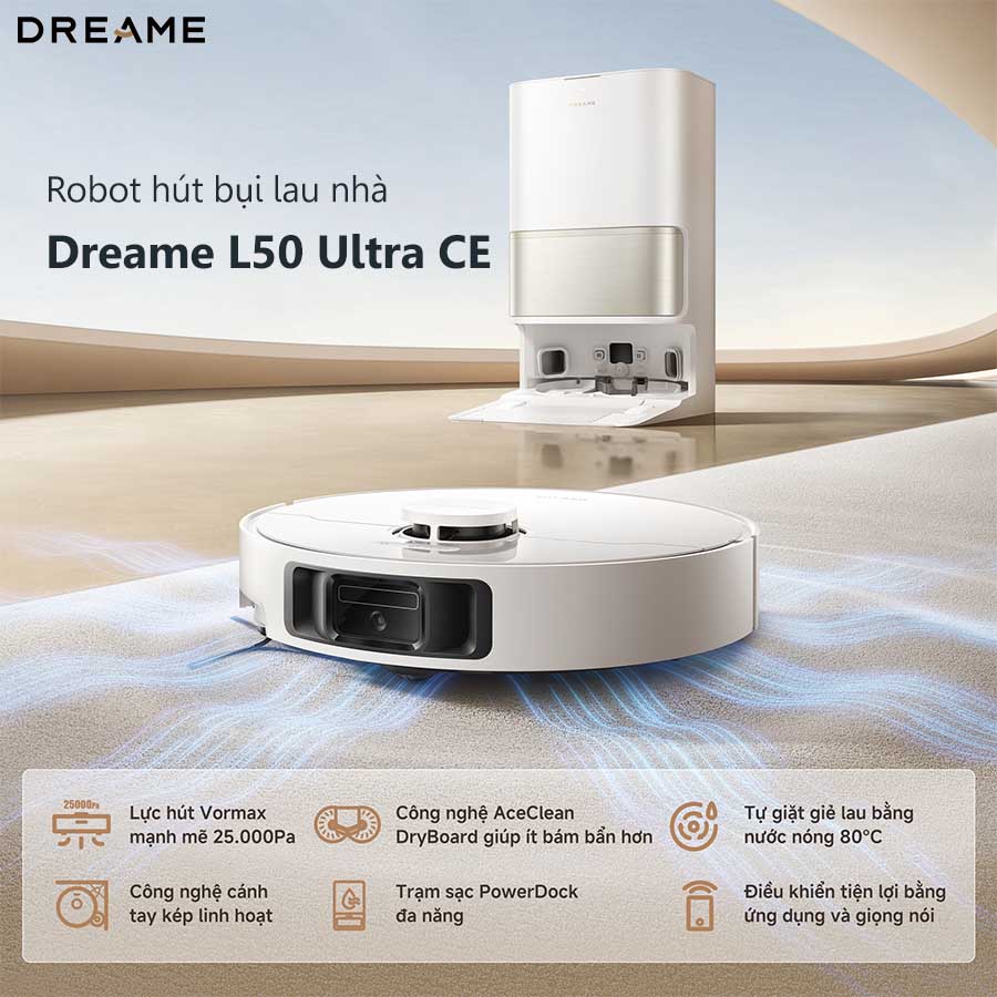 Robot hút bụi lau nhà Dreame L50 Ultra CE