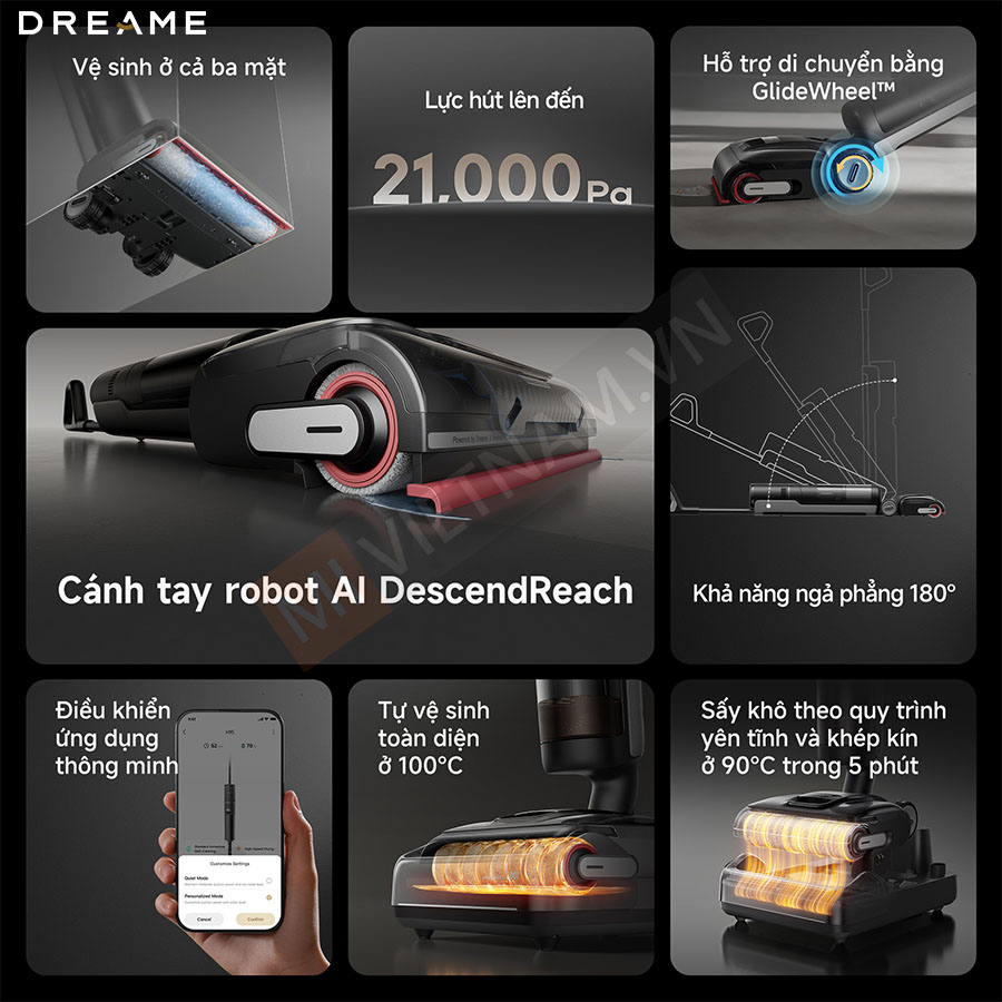 Máy hút bụi lau nhà Dreame H15 Pro