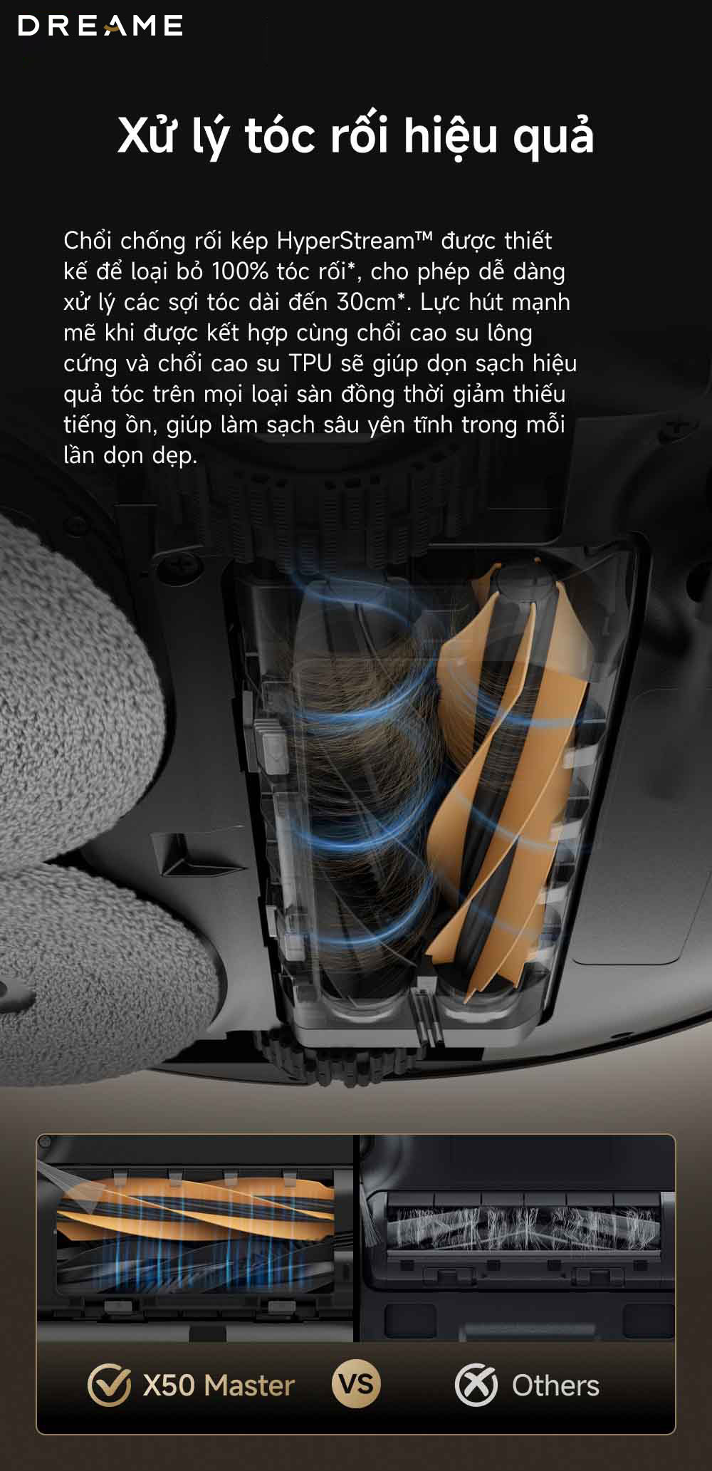 Robot hút bụi Dreame X50 Master