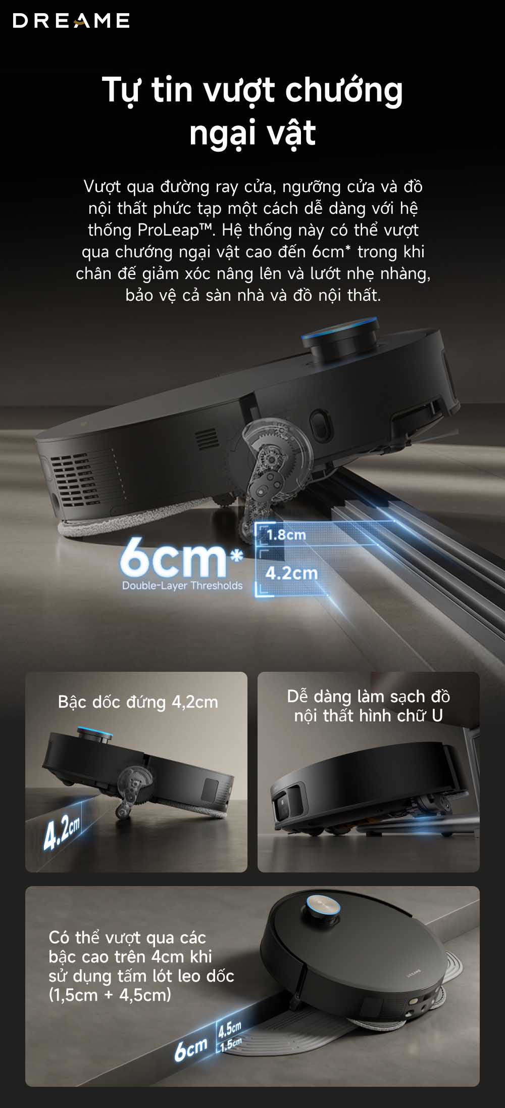 Robot hút bụi Dreame X50 Master