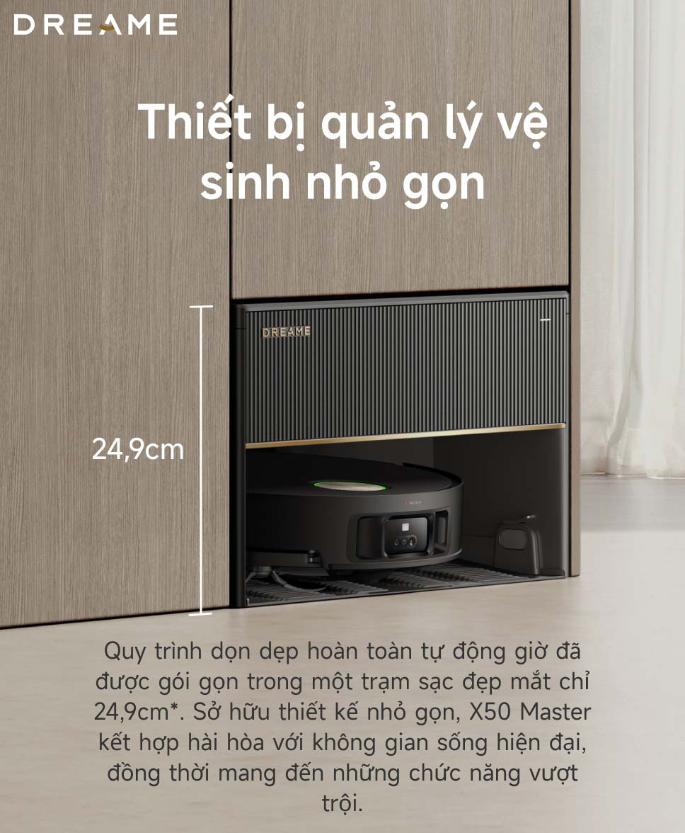 Robot hút bụi Dreame X50 Master