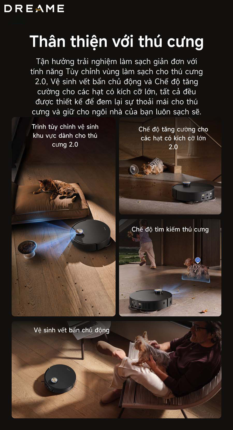 Robot hút bụi Dreame X50 Master