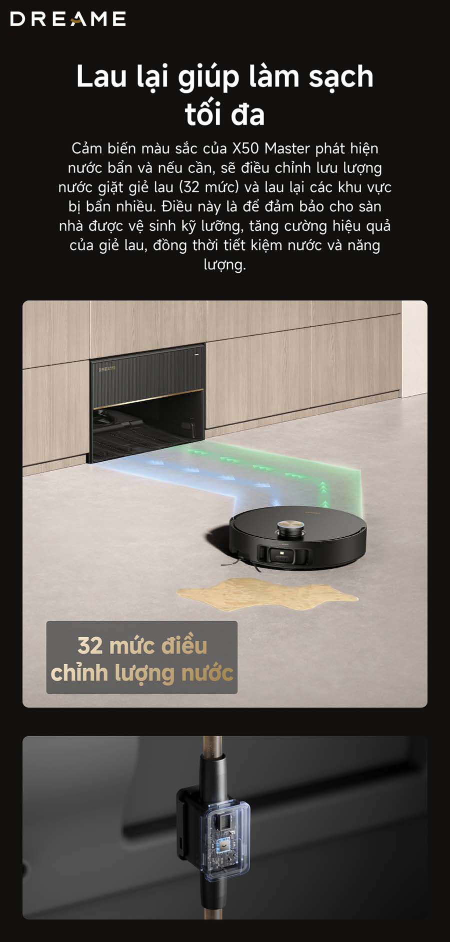 Robot hút bụi Dreame X50 Master