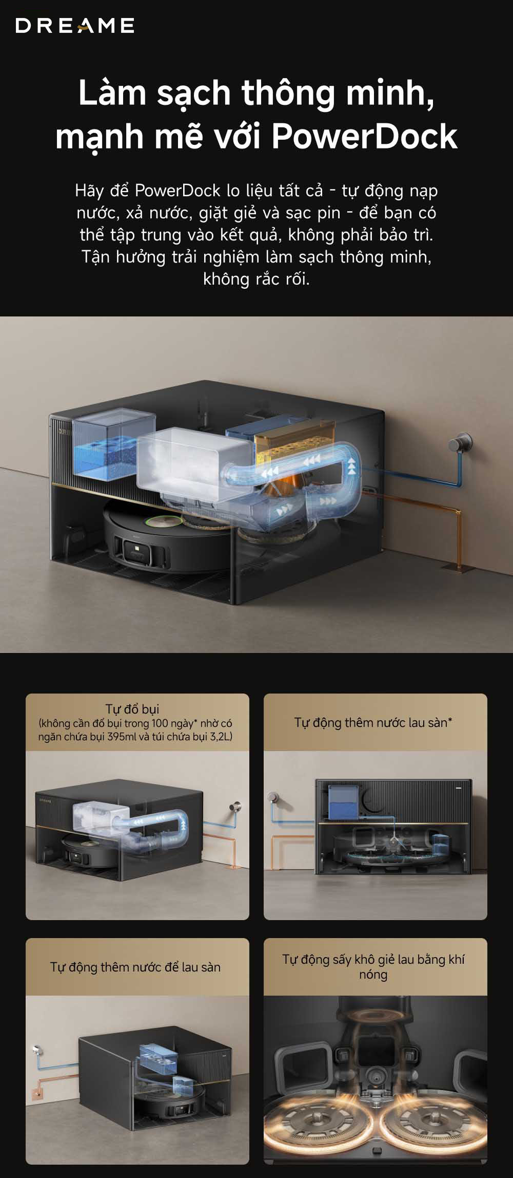 Robot hút bụi Dreame X50 Master