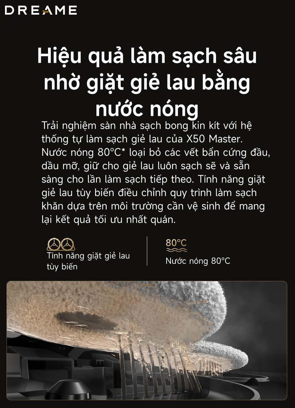 Robot hút bụi Dreame X50 Master