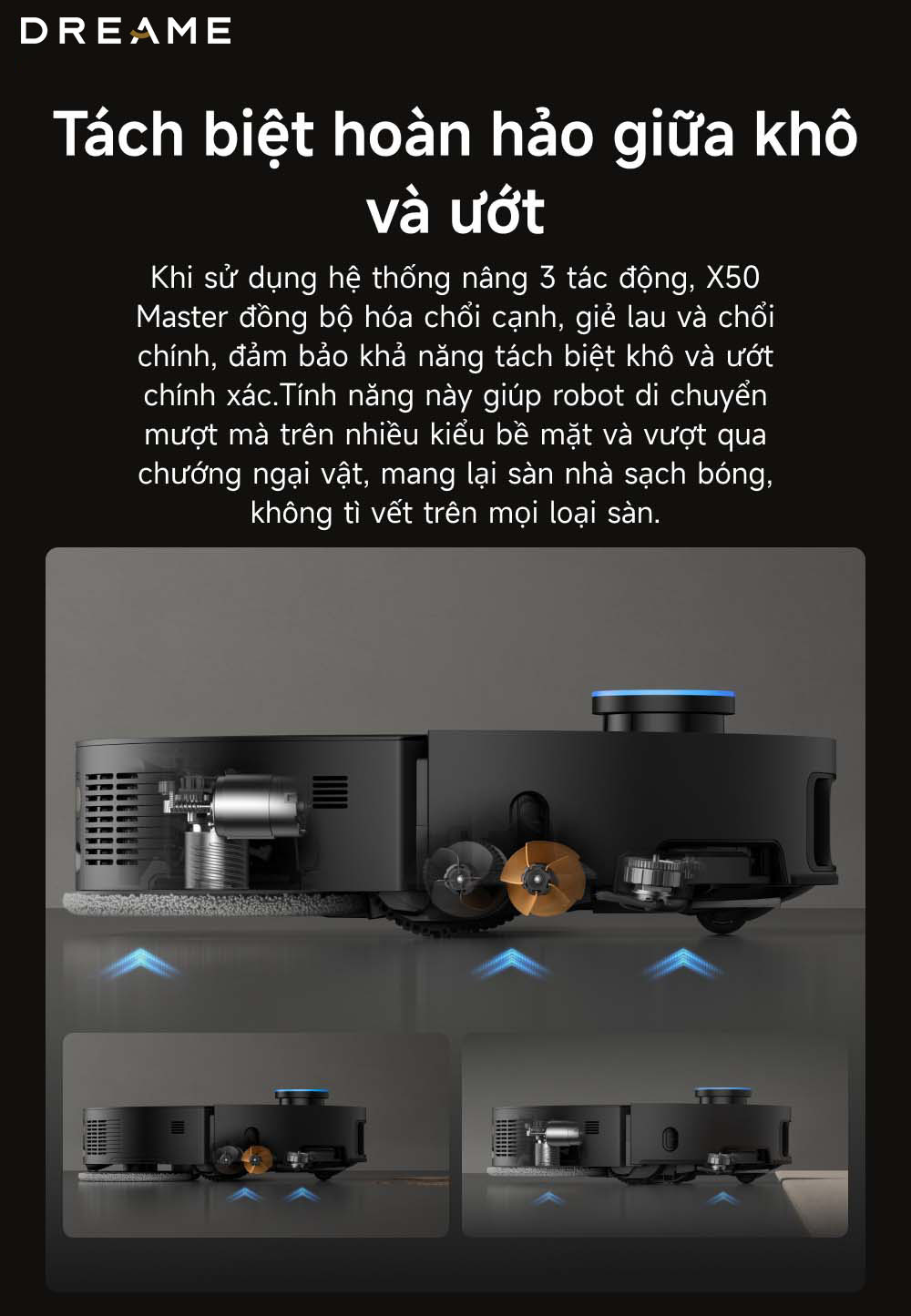 Robot hút bụi Dreame X50 Master